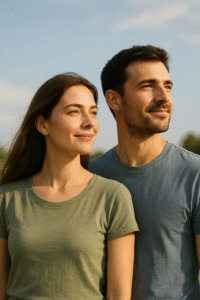 Illustration symbolisant la libération des pressions sociales et le recentrage sur soi, dans une ambiance douce et équilibrée