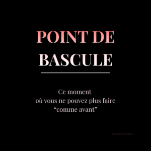 point de bascule entre le trop-plein et le débordement