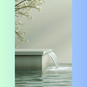 fontaine d'eau pure apaisante 